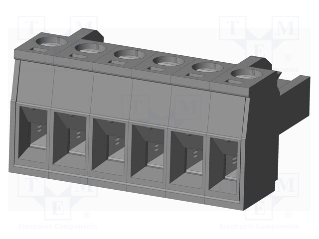 Connector: pluggable terminal block; plug; female; straight; grey