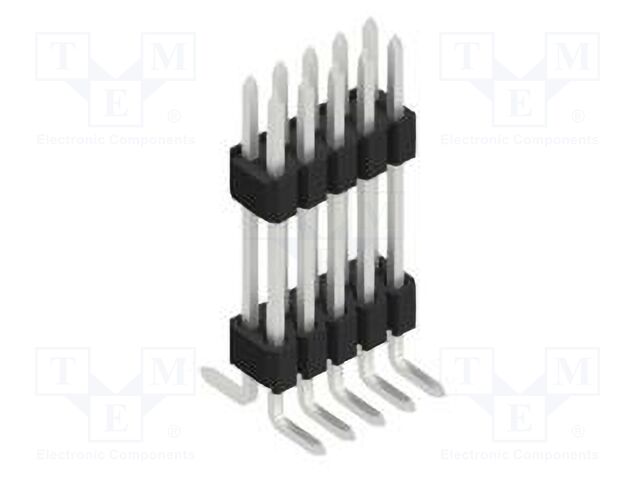 Connector: pin strips; pin header; male; PIN: 10; 1.27mm; SMT; 2x5