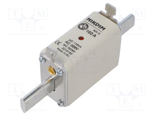 Fuse: fuse; gG; 160A; 500VAC; industrial; NH0