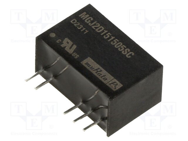 Converter: DC/DC; 2W; Uin: 13.5÷16.5V; Uout: 15VDC; Uout2: -5VDC