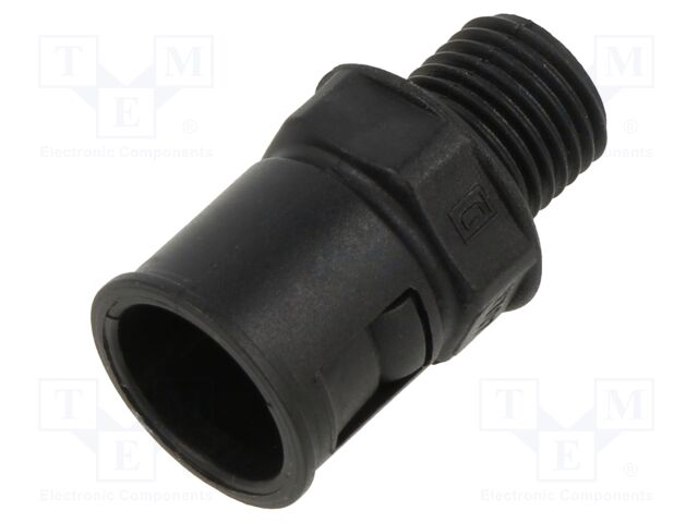 Straight terminal connector; ØBraid : 7.5mm; polyamide; IP65