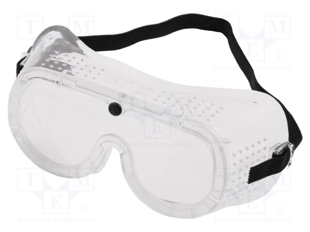 Safety goggles; Lens: transparent; Protection class: B