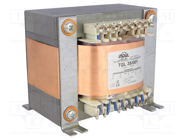 Transformer: speaker; 35VA; Sec.winding imped: 4Ω; 0.035÷20kHz