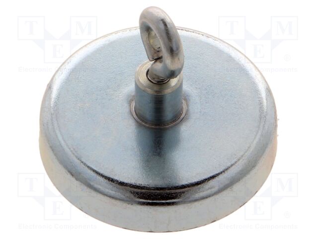 Magnet: permanent; hard ferrite; 125N; 40mm; with eyelet