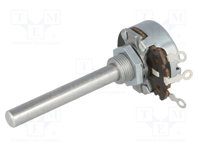 Potentiometer: shaft; single turn; 1kΩ; 4W; ±10%; 6mm; Shaft: smooth