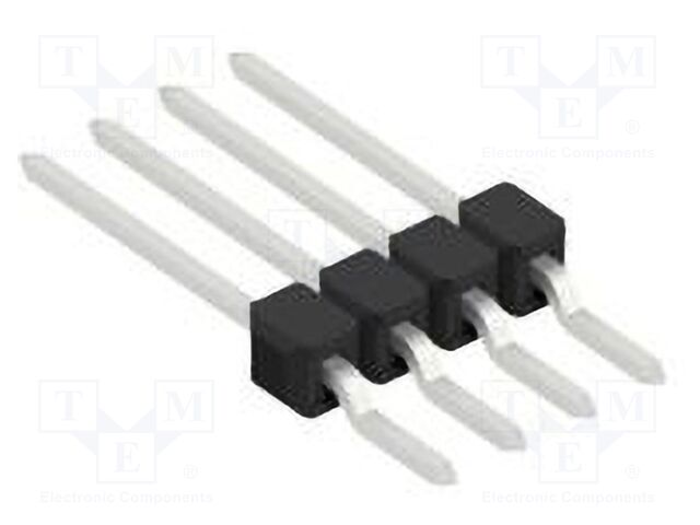 Connector: pin strips; pin header; male; PIN: 4; 2.54mm; SMT; 1x4