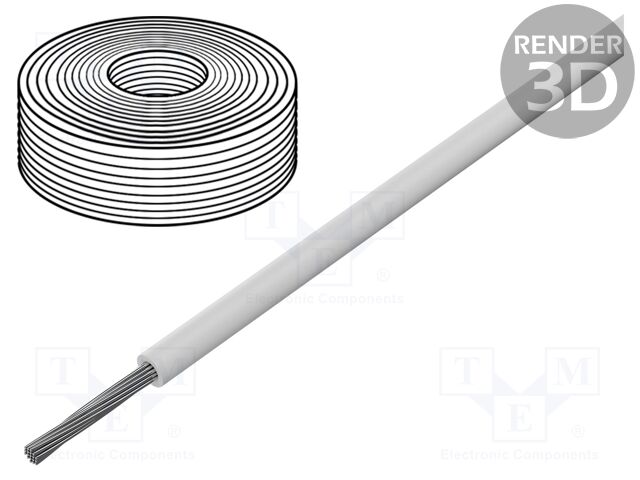 Wire; ÖLFLEX® HEAT 180 SiF; stranded; Cu; 1mm2; silicone; white