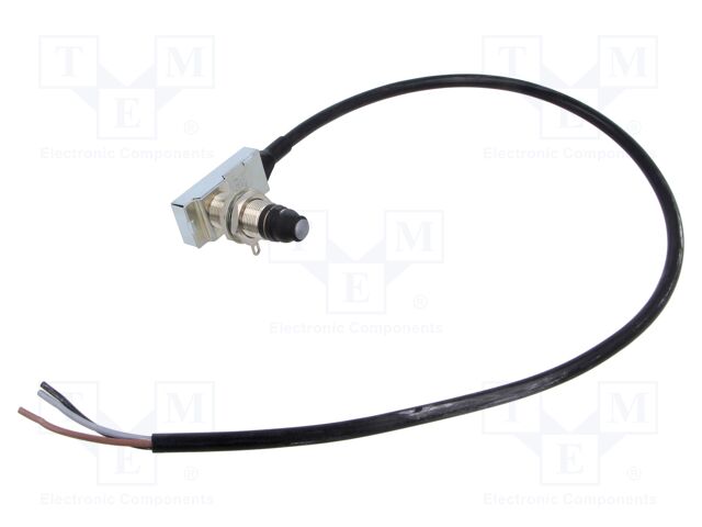 Limit switch; pin plunger with thread M16x1; SPDT; 5A; lead 0,6m