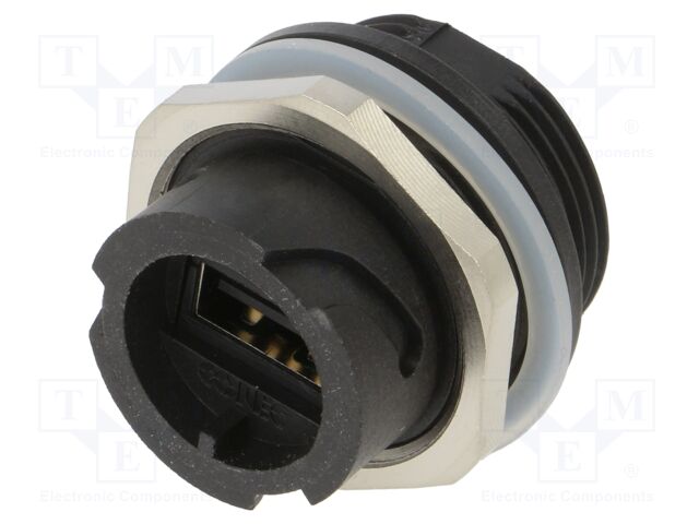 connector Einbaugehäuse Kunststoff schwarz ohne Schutzkappe
