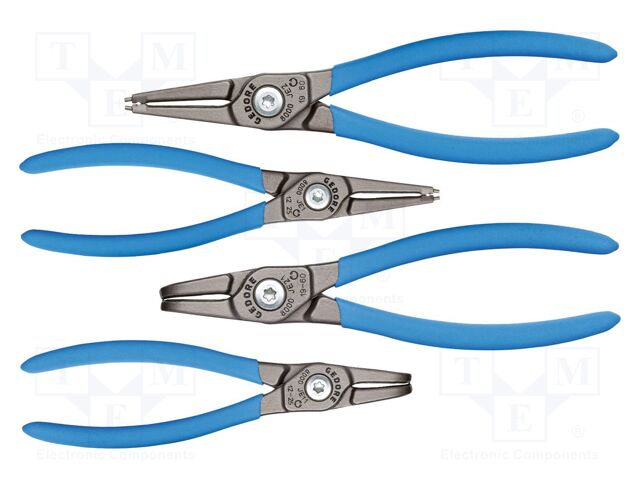 Kit: pliers; for circlip; 4pcs.