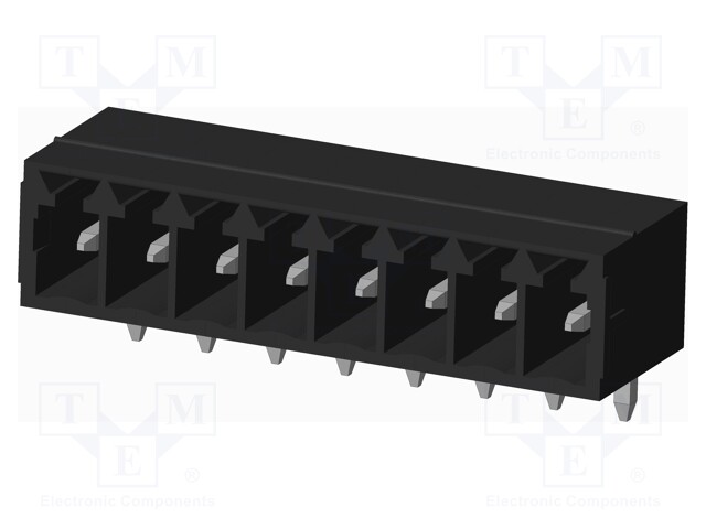 Connector: pluggable terminal block; socket; male; on PCBs