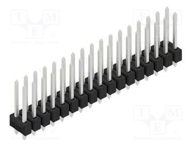 Connector: pin strips; pin header; male; PIN: 34; 2.54mm; THT; 2x17