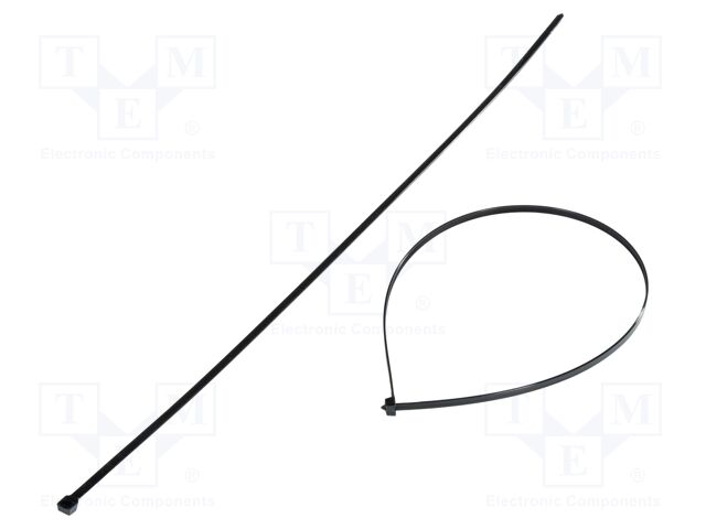Cable tie; L: 775mm; W: 7.6mm; polyamide; 534N; black; Ømax: 229mm