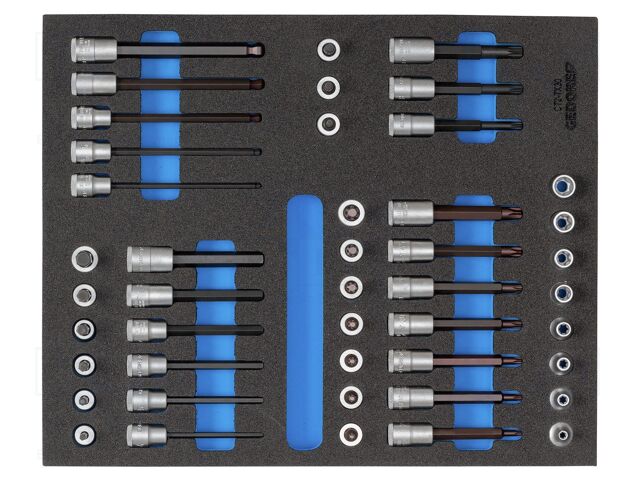 Wrench-set; socket spanner,Torx®; 3/8"; 52pcs.