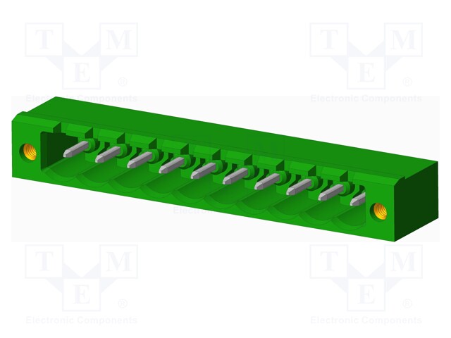 Connector: pluggable terminal block; socket; male; angled 90°