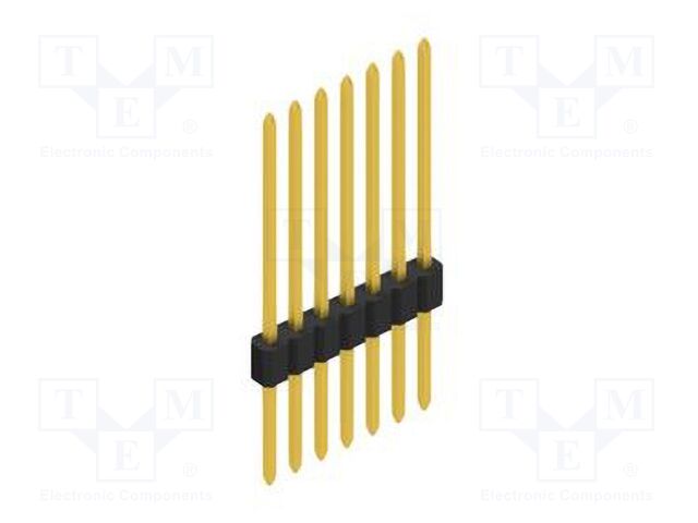 Connector: pin strips; pin header; male; PIN: 7; 1.27mm; THT; 1x7