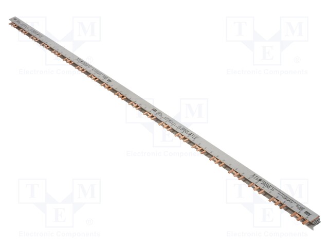 Busbar; 16mm2; Poles: 3; 690VAC; 690VDC; Inom: 80A; No.of mod: 20