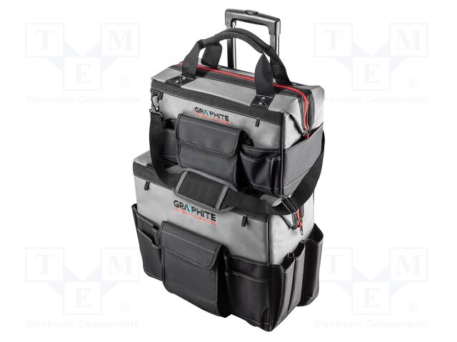 Bag; tool case; black-grey; polyester; Energy+; power tools