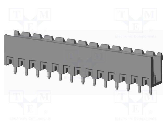 Connector: pluggable terminal block; socket; male; on PCBs