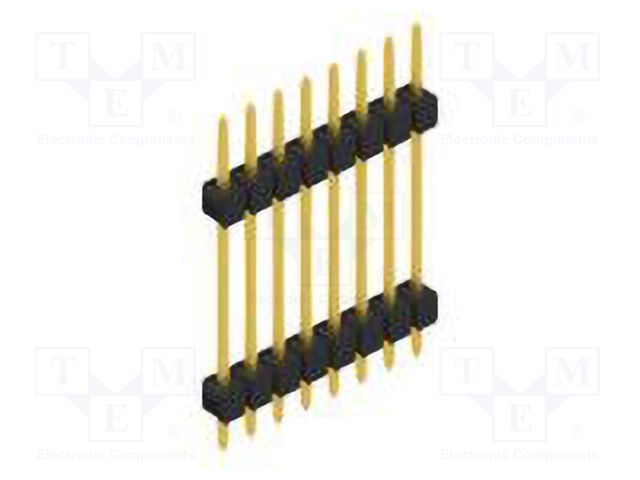 Connector: pin strips; pin header; male; PIN: 8; 2.54mm; THT; 1x8