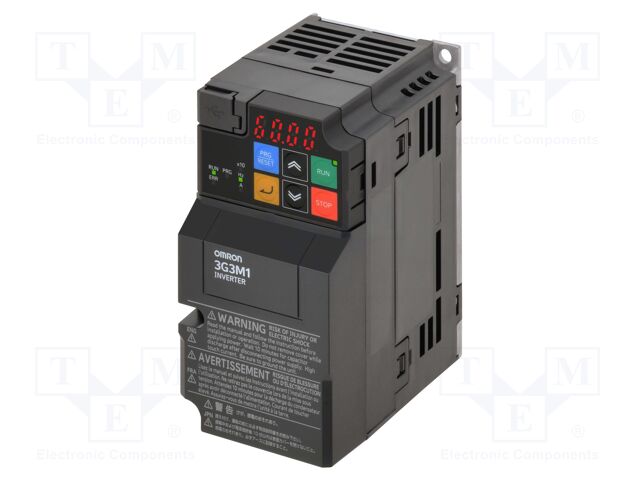 Vector inverter; 0.4/0.75kW; 3x230VAC; 3x200÷240VAC; 3G3M1