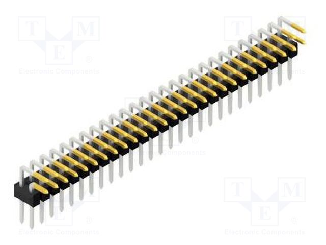 Connector: pin strips; pin header; male; PIN: 54; 2.54mm; THT; 2x27