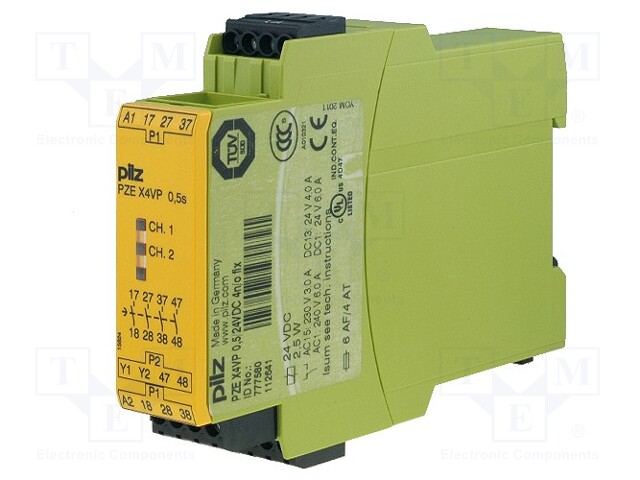 Module: extension; Series: PZE X4VP; IN: 1; OUT: 4; Mounting: DIN