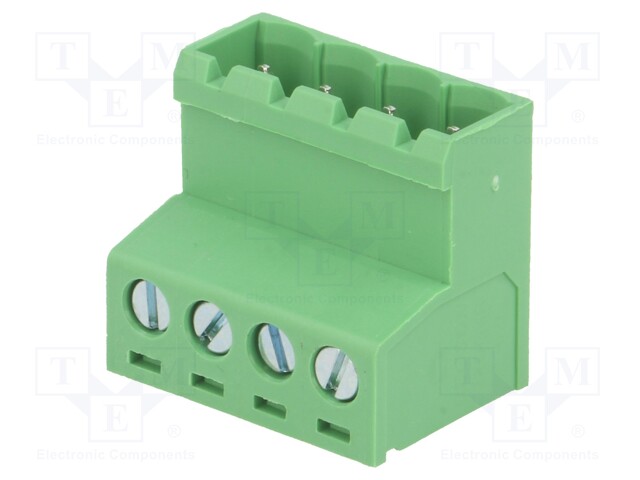Pluggable terminal block; 5mm; ways: 4; straight; plug; male; 320V