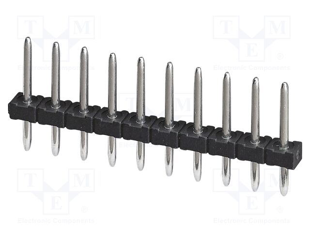 Pin strip, nominal cross section: 0.5 mm?, color: black, nom