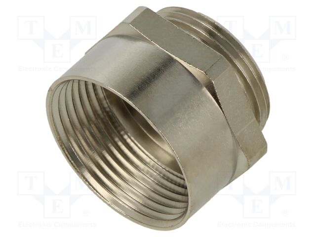 Thread adapter; Int.thread: PG21; Ext.thread: M25; brass
