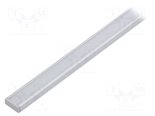 Profiles for LED modules; white; surface; natural; L: 1m; anodized