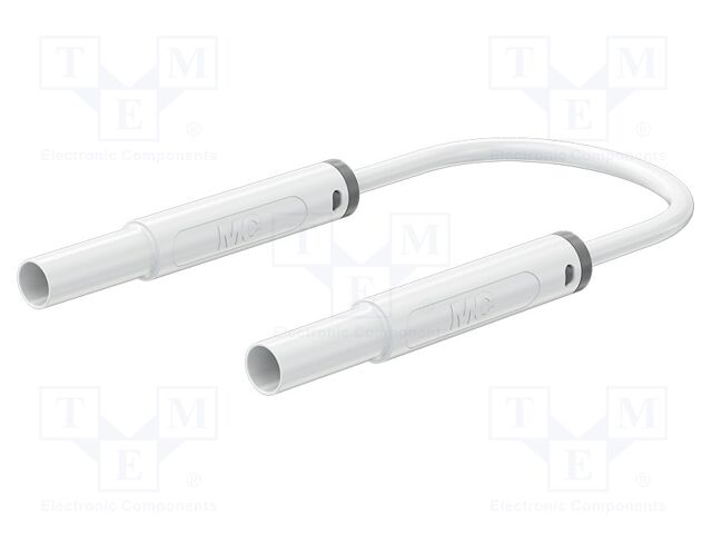 Test lead; 19A; banana plug 4mm,both sides; insulated; Len: 1.5m