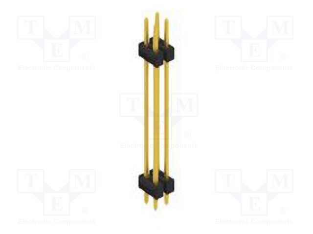 Connector: pin strips; pin header; male; PIN: 4; 2.54mm; THT; 2x2