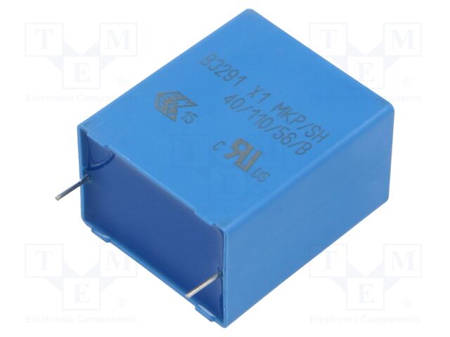 Capacitor: polypropylene; X1; 1.5uF; 22x36.5x31.5mm; THT; ±10%