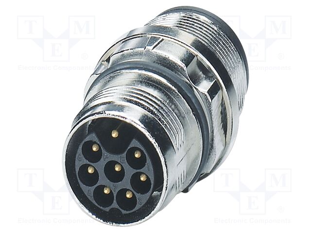 Connector: M17; socket; ST; male; PIN: 4; 630V; 25A; shielded; IP67