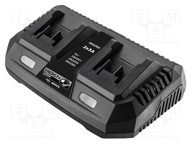 18V; 230VAC; Energy+; Charger: for rechargeable batteries; 3000mA