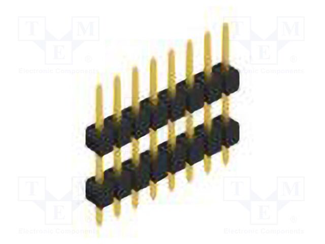 Connector: pin strips; pin header; male; PIN: 8; 2.54mm; THT; 1x8