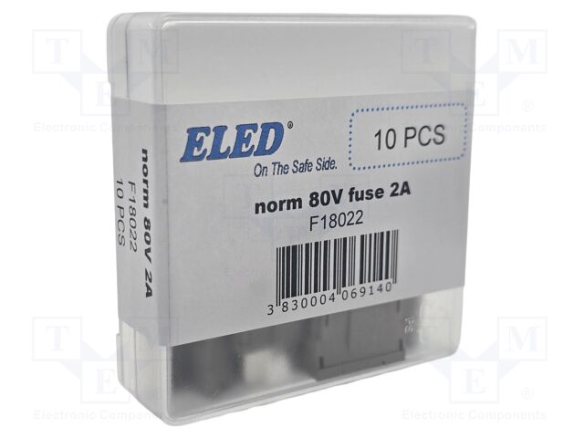 Fuse: fuse; 2A; 80VDC; automotive; 19mm; 19x5.1x20mm
