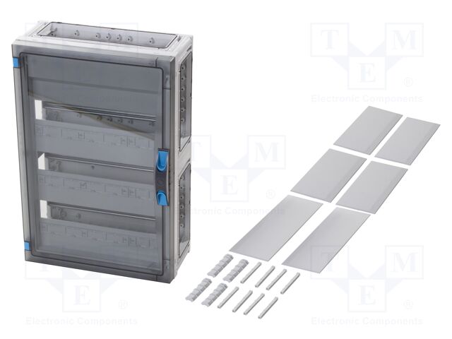 Enclosure: for modular components; IP66; light grey; IK08