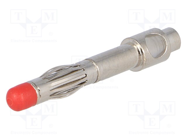Plug; 4mm banana; Max.wire diam: 5.5mm; Overall len: 34.5mm
