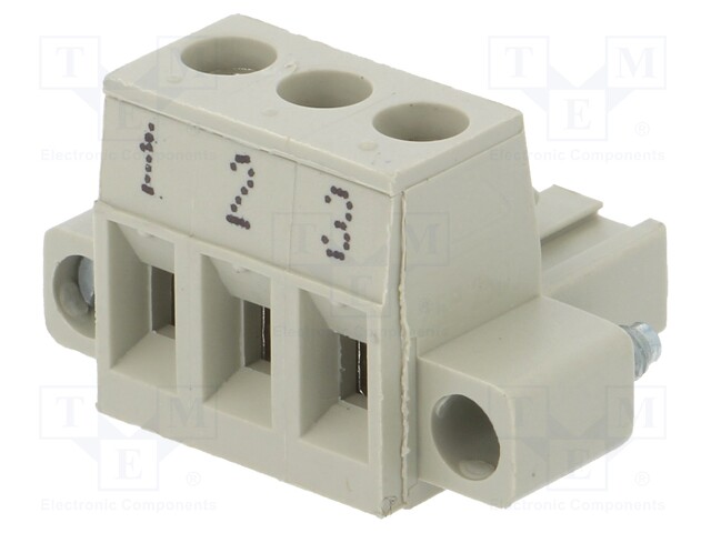 Pluggable terminal block; 5.08mm; ways: 3; straight; plug; female