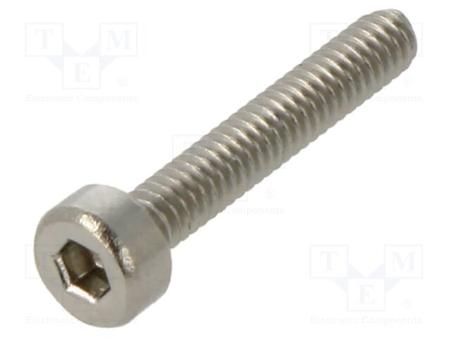 Screw; M2; M2x12; Head: cheese head; hex key; HEX 1.5mm; DIN 912
