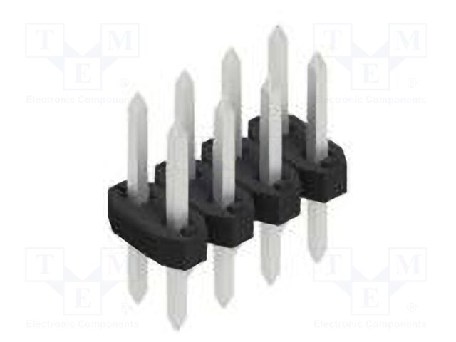 Connector: pin strips; pin header; male; PIN: 8; 2mm; THT; 2x4; 100V