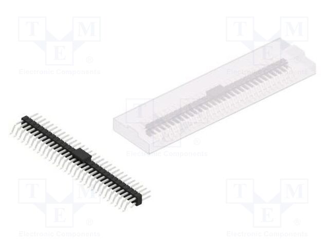 Connector: pin strips; pin header; male; PIN: 60; 2.54mm; SMT; 2x30