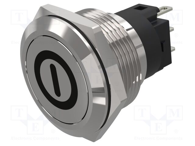 Switch: vandal resistant; Pos: 2; SPDT; 3A/240VAC; 3A/240VDC; Ø22mm