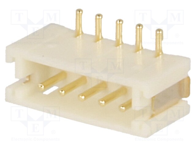 Socket; wire-board; male; 1.5mm; PIN: 5; SMT; 100V; 1A; tinned; 20mΩ