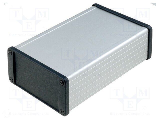 Enclosure: with panel; 1457; X: 104mm; Y: 160mm; Z: 55mm; aluminium
