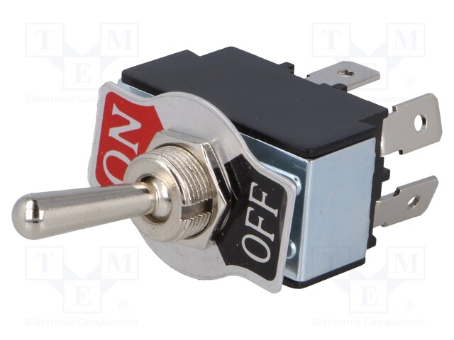 Switch: toggle; Pos: 2; DPST; OFF-ON; 20A/12VDC; 0÷55°C; 50mΩ; 1.5kV