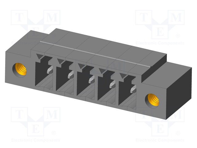Connector: pluggable terminal block; socket; male; on PCBs