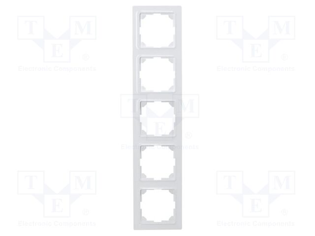 Mounting frame; intelligent house; E-Design55; Sockets: 5